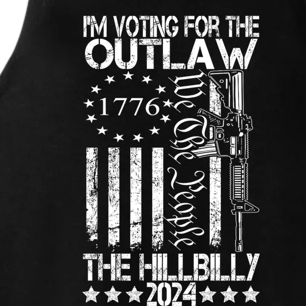 IM Voting For The Outlaw And The Hillbilly 2024 Pro 45 Ladies Tri-Blend Wicking Tank