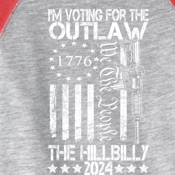 IM Voting For The Outlaw And The Hillbilly 2024 Pro 45 Toddler Fine Jersey T-Shirt