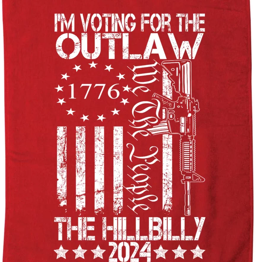 IM Voting For The Outlaw And The Hillbilly 2024 Pro 45 Platinum Collection Golf Towel