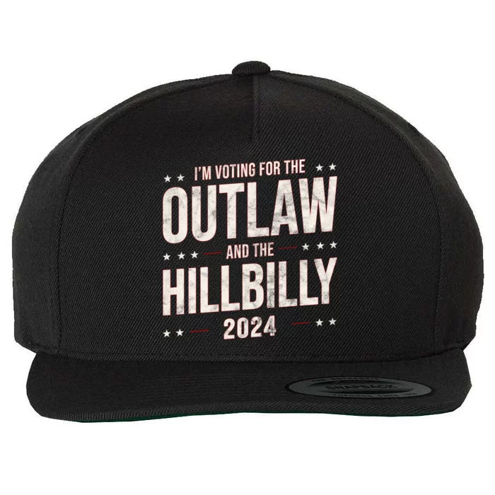 Im Voting For The Outlaw And The Hillbilly 2024 Wool Snapback Cap