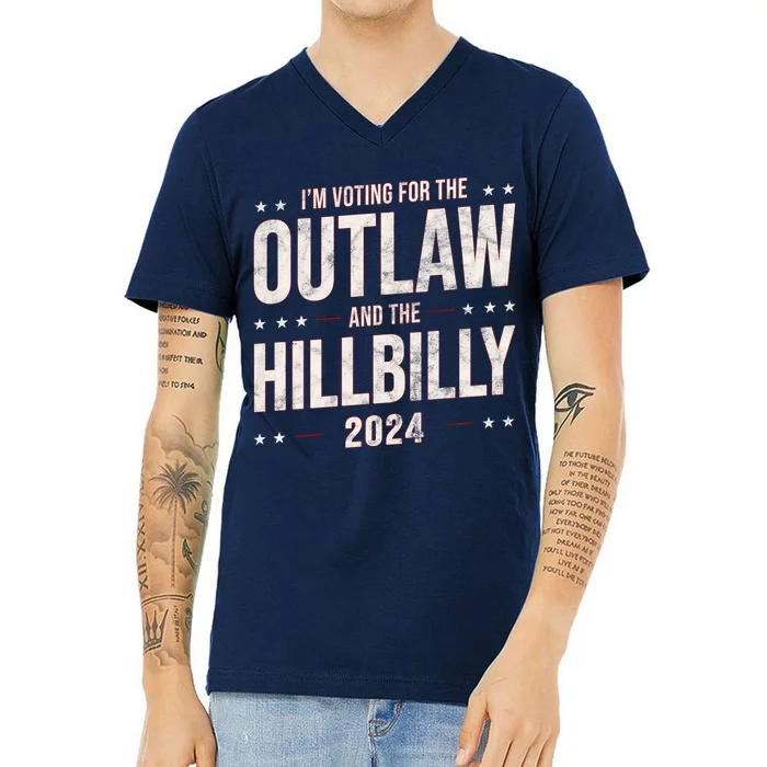 Im Voting For The Outlaw And The Hillbilly 2024 V-Neck T-Shirt