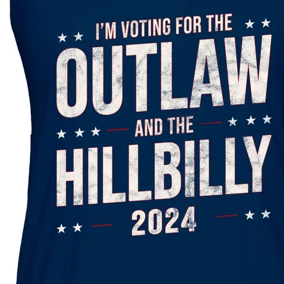 Im Voting For The Outlaw And The Hillbilly 2024 Ladies Essential Flowy Tank