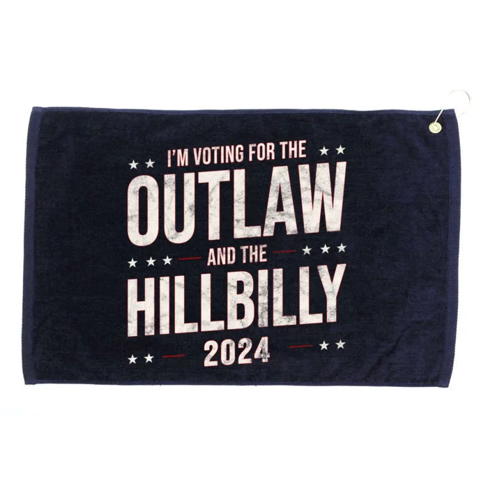 Im Voting For The Outlaw And The Hillbilly 2024 Grommeted Golf Towel