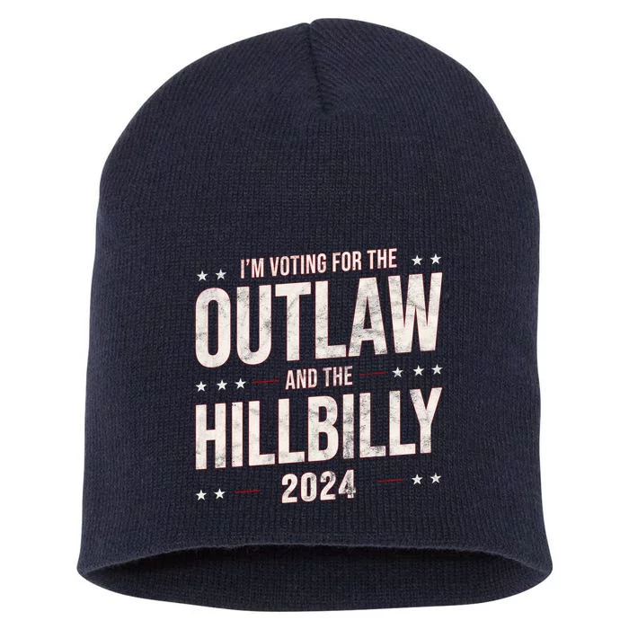 Im Voting For The Outlaw And The Hillbilly 2024 Short Acrylic Beanie