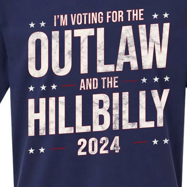 Im Voting For The Outlaw And The Hillbilly 2024 Sueded Cloud Jersey T-Shirt