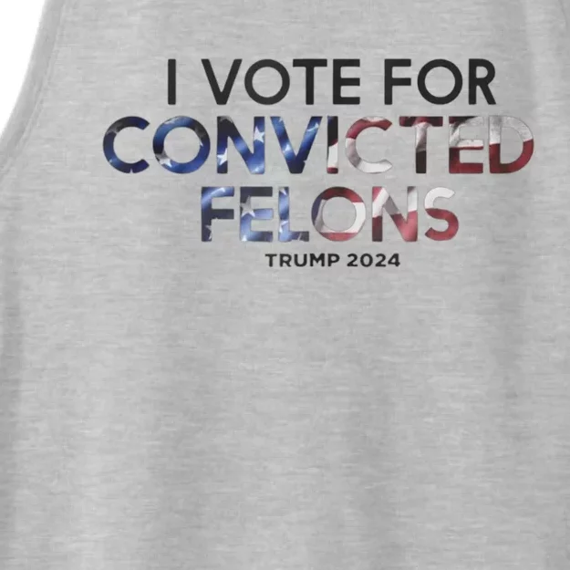 IM Vote For Convicted Felon Trump 2024 Ladies Tri-Blend Wicking Tank