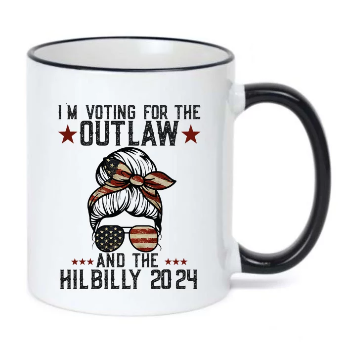 IM Voting For The Outlaw And The Hillbilly 2024 Black Color Changing Mug