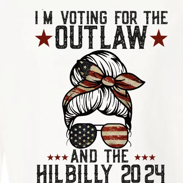 IM Voting For The Outlaw And The Hillbilly 2024 Cropped Pullover Crew