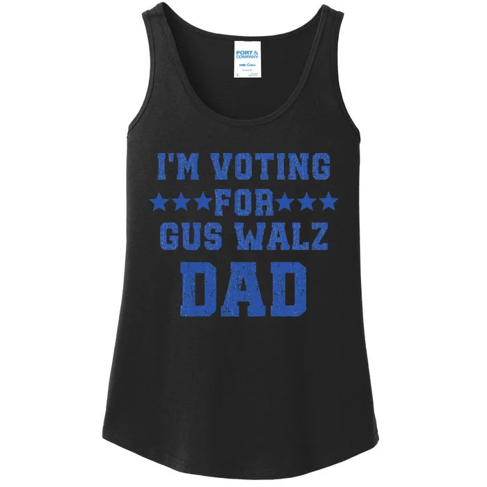 IM Voting For Gus Walz Dad Harris Walz Ladies Essential Tank