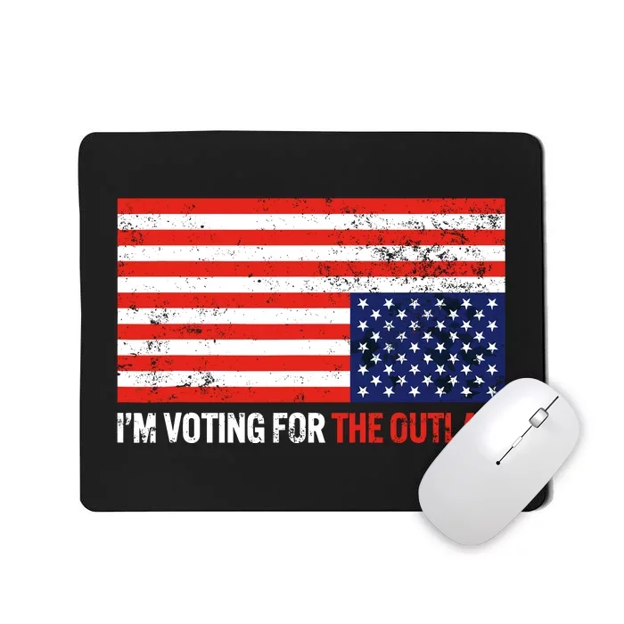 Im Voting For The Outlaw Funny Trump Maga 2024 Mousepad