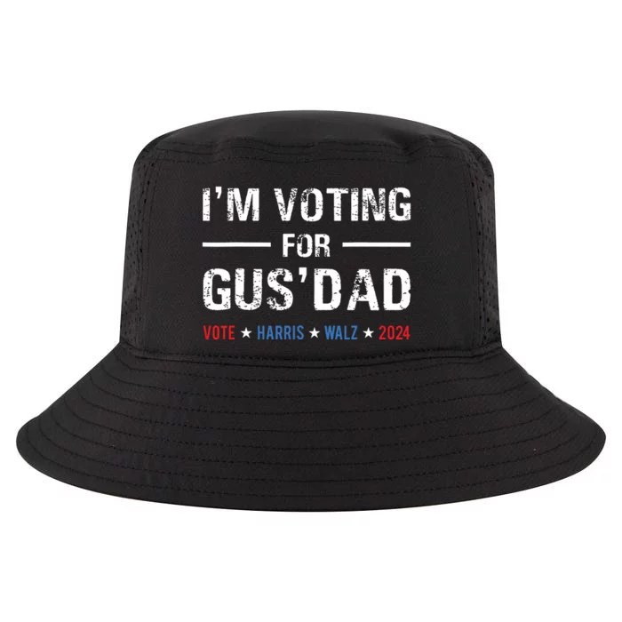 Im Voting For Gus Dad Vote Harris Walz 2024 Cool Comfort Performance Bucket Hat