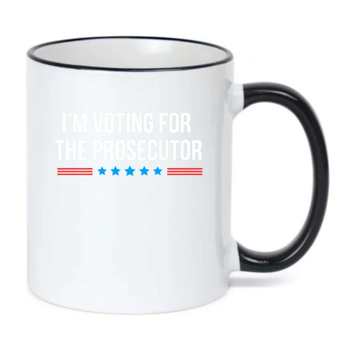 I’M Voting For The Prosecutor Black Color Changing Mug