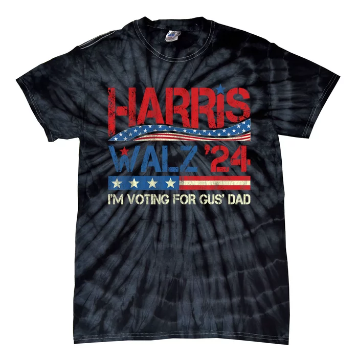 IM Voting For Gus Walz Dad Harris Walz 2024 Tie-Dye T-Shirt