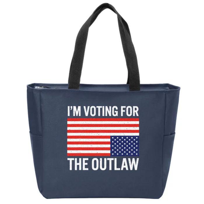 IM Voting For The Outlaw Zip Tote Bag