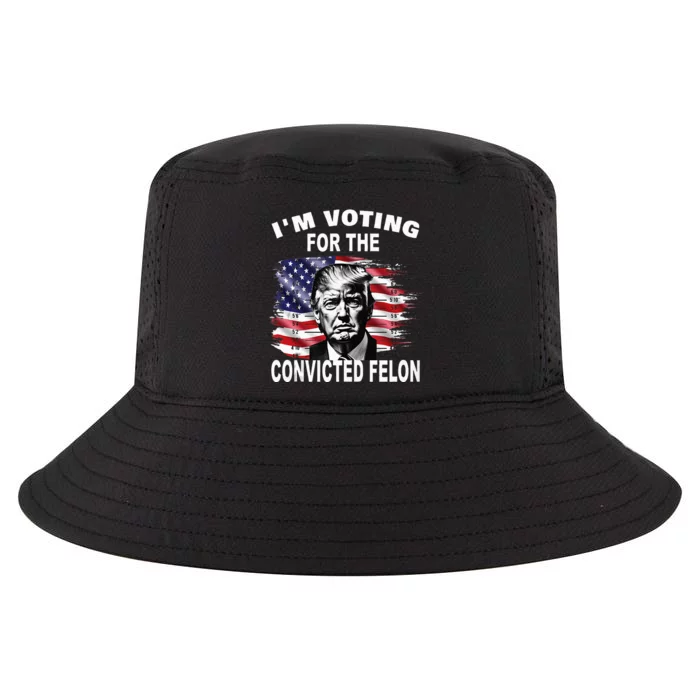 IM Voting For The Convicted Felon 2024 Cool Comfort Performance Bucket Hat