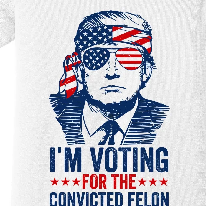 Im Voting For The Convicted Felon 2024 Baby Bodysuit