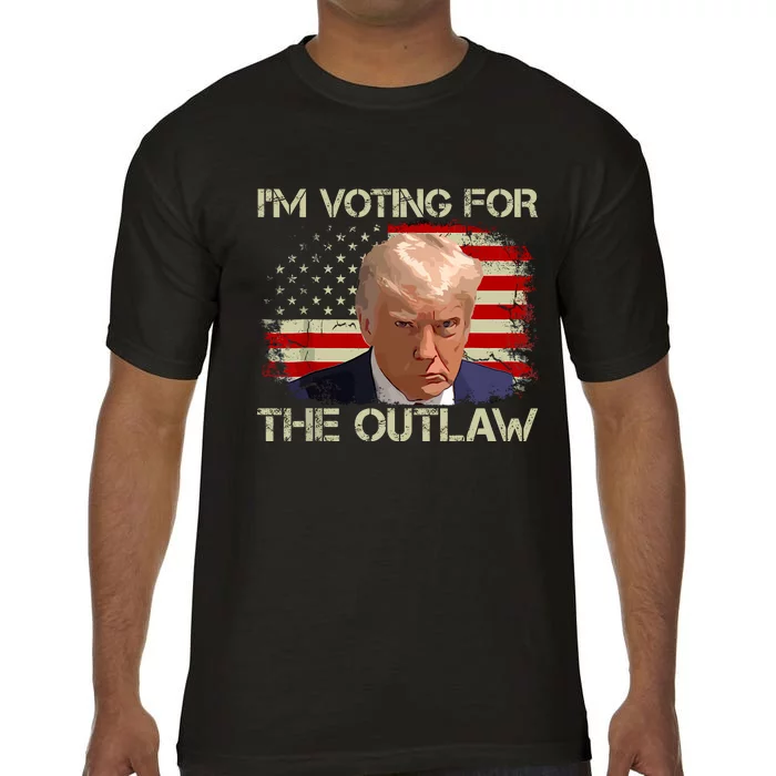 Im Voting For The Outlaw Funny Trump Maga 2024 Comfort Colors T-Shirt