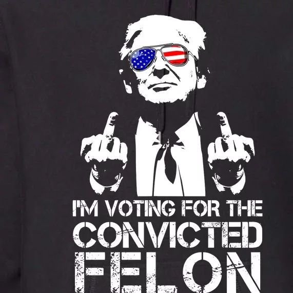 Im Voting For The Convicted Felon 2024 Premium Hoodie