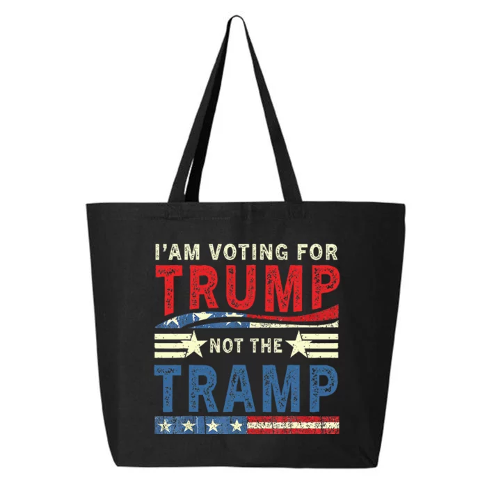 IM Voting For Trump Not The Tramp 25L Jumbo Tote