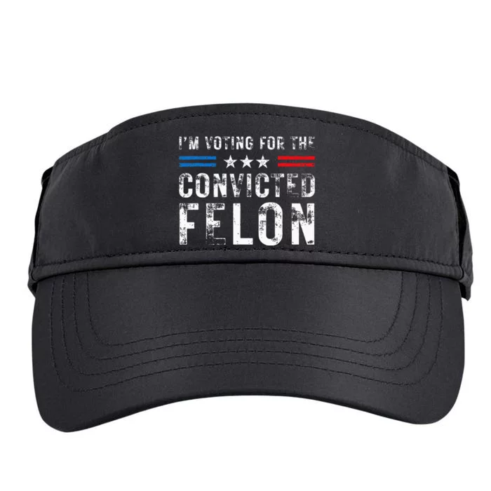 IM Voting For The Convicted Felon Pro 2024 Adult Drive Performance Visor