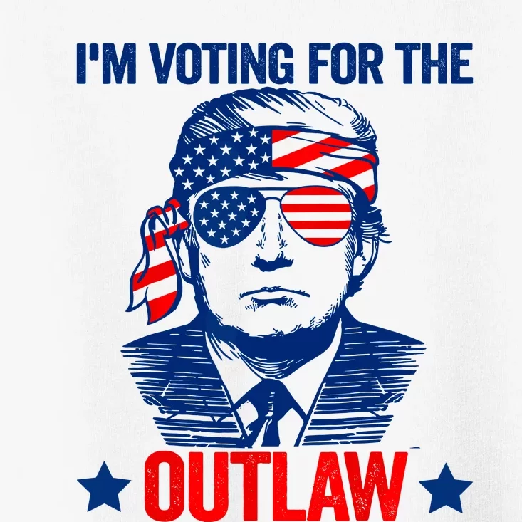 Im Voting For The Outlaw Funny Trump Maga 2024 Toddler T-Shirt