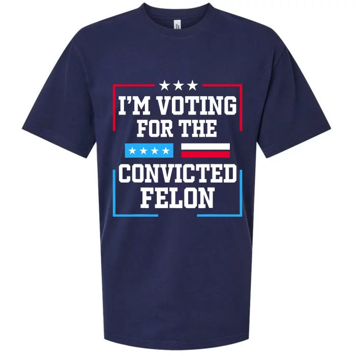 Im Voting For The Convicted Felon 2024 Sueded Cloud Jersey T-Shirt