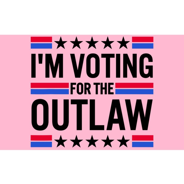 Im Voting For The Outlaw Funny Trump Maga 2024 Bumper Sticker