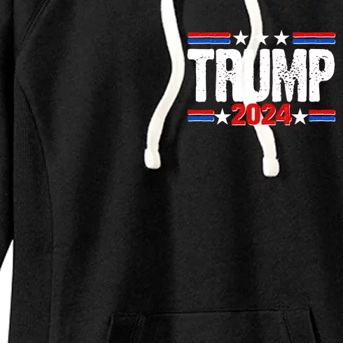 Im Voting For The Felon Trump 2024 Front Back Front & Back Women's Fleece Hoodie