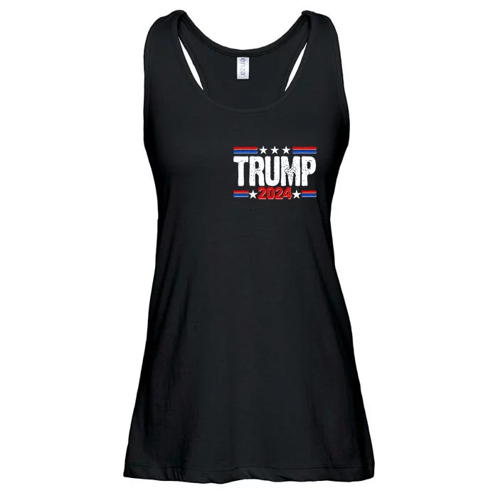 Im Voting For The Felon Trump 2024 Front Back Front & Back Ladies Essential Flowy Tank