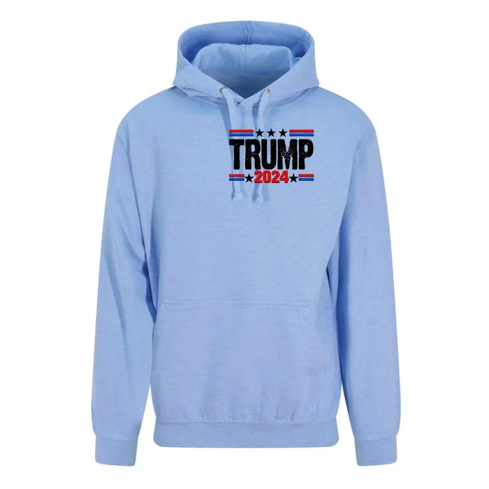 Im Voting For The Felon Trump 2024 Front Back Front & Back Unisex Surf Hoodie