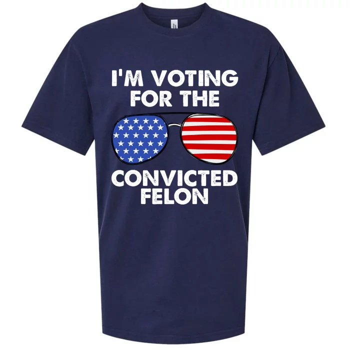 Im Voting For The Convicted Felon Pro Trump Usa Sueded Cloud Jersey T-Shirt