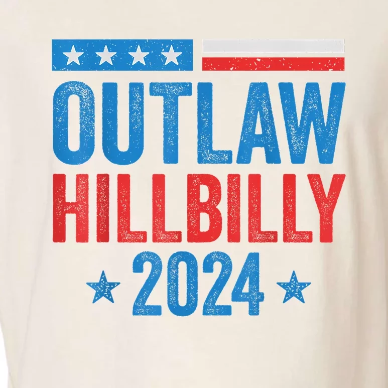 IM Voting For The Outlaw And The Hillbilly Trump Vance 2024 Garment-Dyed Women's Muscle Tee