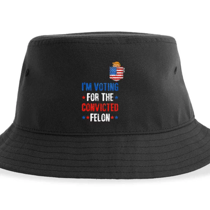 IM Voting For The Convicted Felon Sustainable Bucket Hat