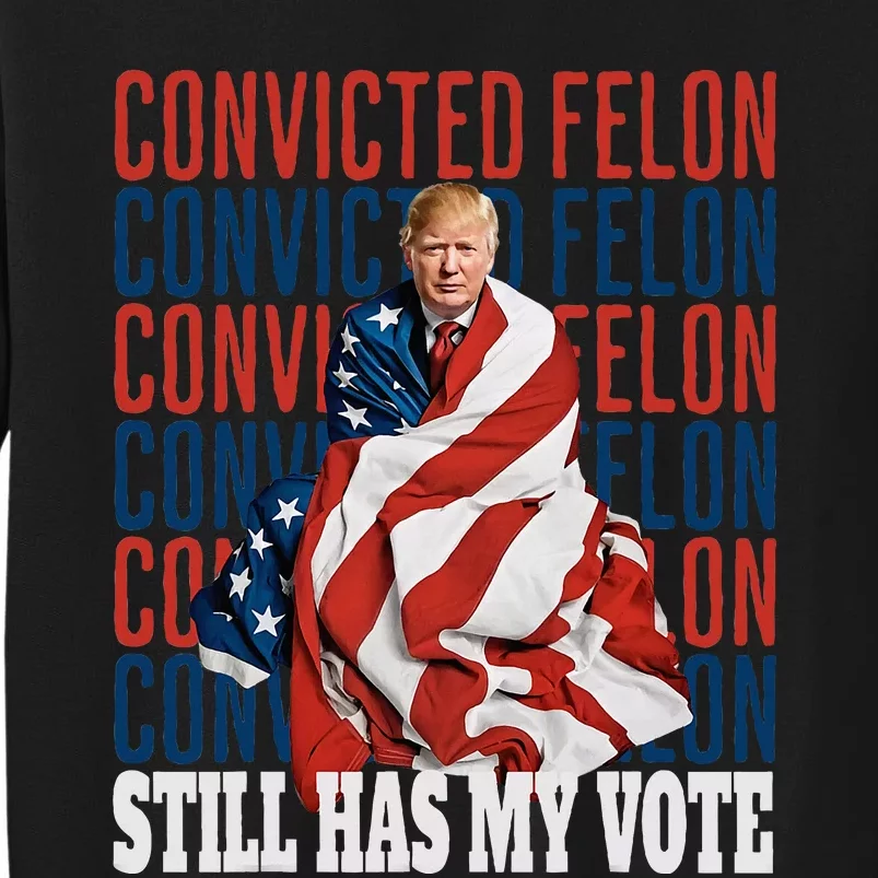 IM Voting For The Convicted Felon He Still Has My Vote Tall Sweatshirt