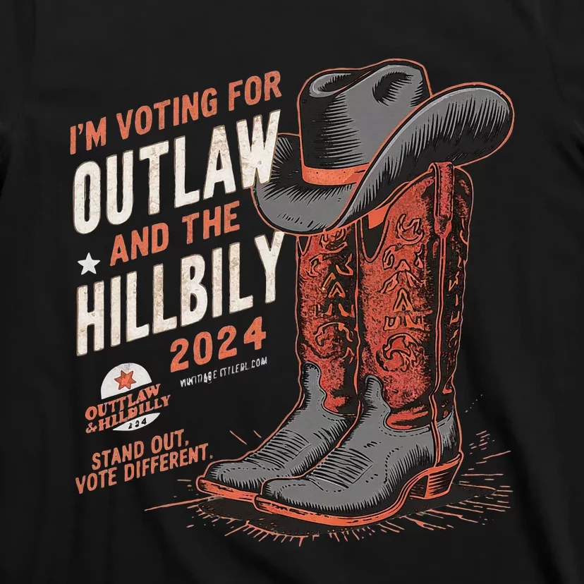 IM Voting For The Outlaw And The Hillbilly 2024 Retro T-Shirt