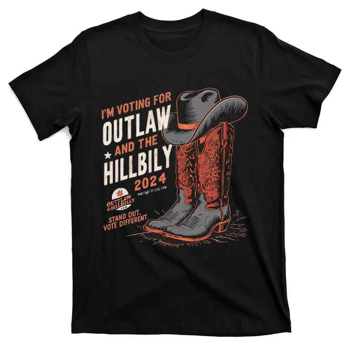 IM Voting For The Outlaw And The Hillbilly 2024 Retro T-Shirt