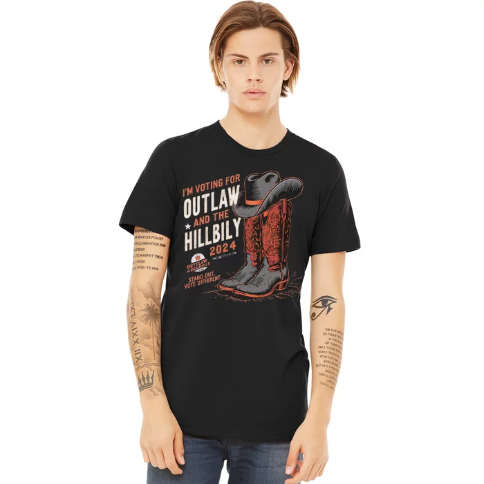 IM Voting For The Outlaw And The Hillbilly 2024 Retro Premium T-Shirt