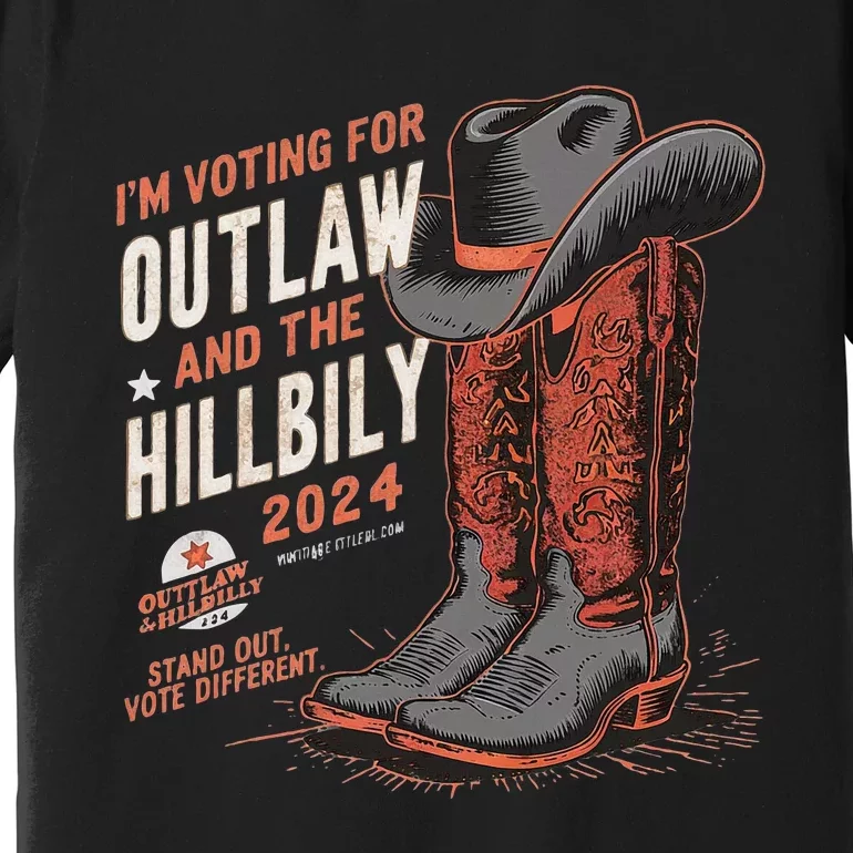 IM Voting For The Outlaw And The Hillbilly 2024 Retro Premium T-Shirt