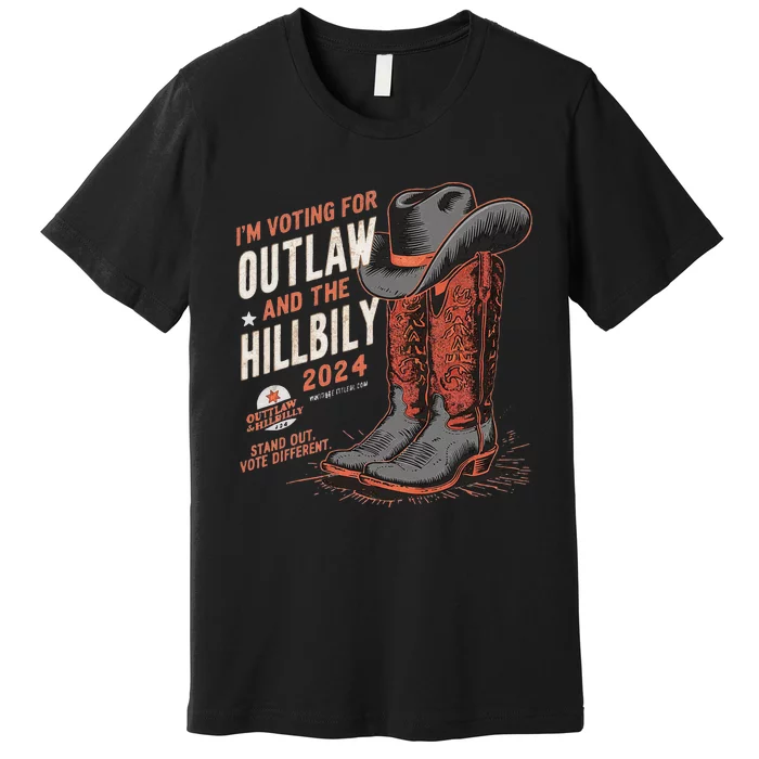 IM Voting For The Outlaw And The Hillbilly 2024 Retro Premium T-Shirt