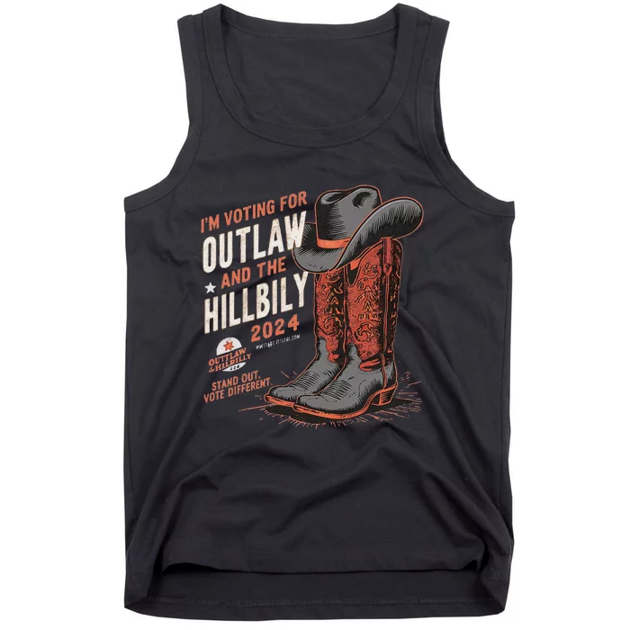 IM Voting For The Outlaw And The Hillbilly 2024 Retro Tank Top