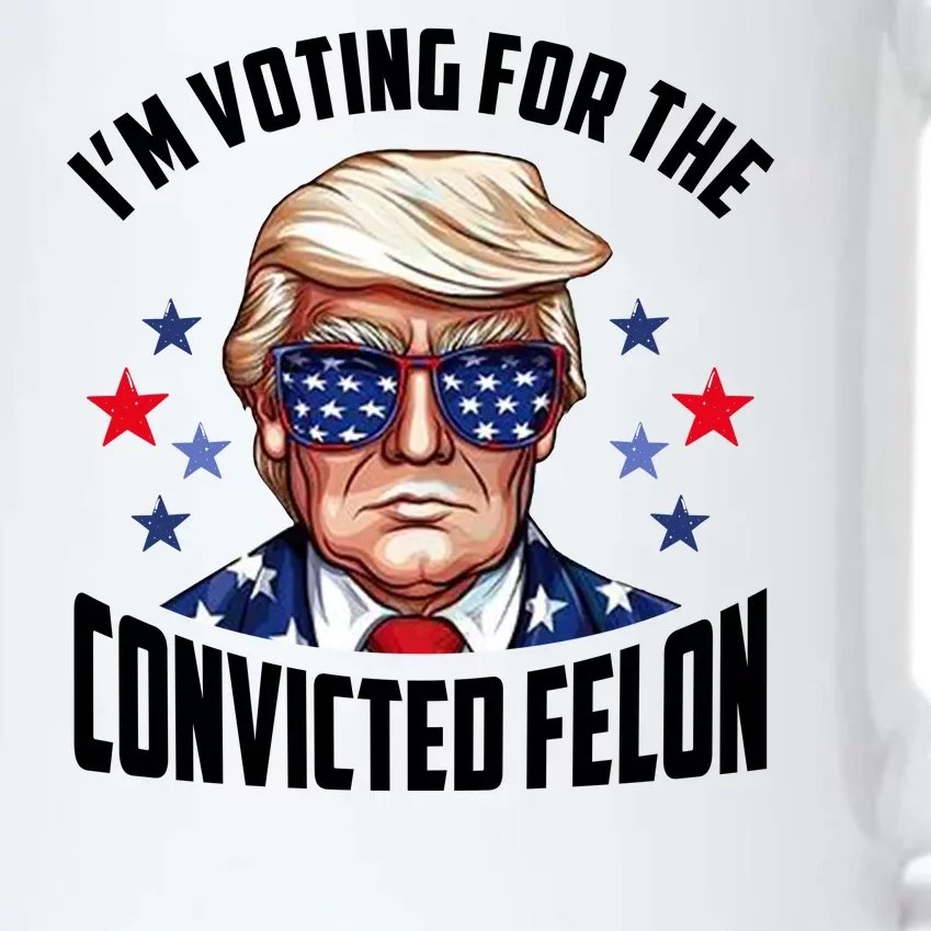 Im Voting For The Convicted Felon Funny Pro Trump Usa Black Color Changing Mug