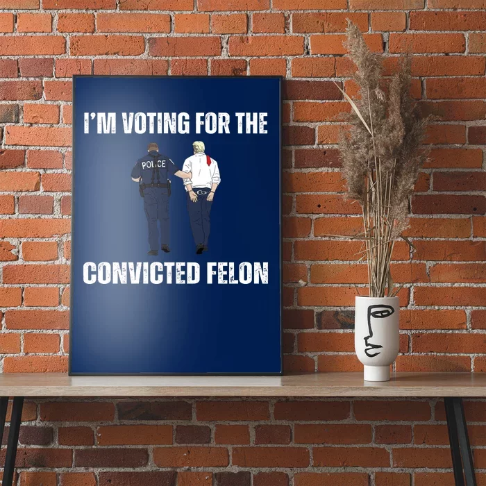 Im Voting For The Convicted Felon Funny Pro Trump 2024 Poster