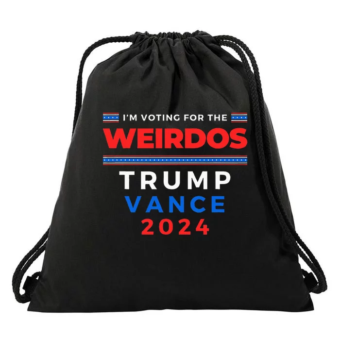 IM Voting For The Weirdos Trump Vance Take America Back Drawstring Bag