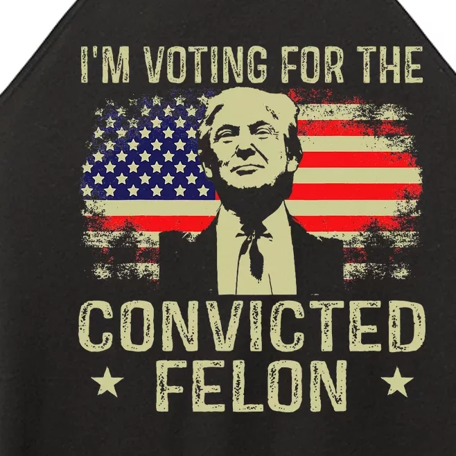 IM Voting For The Convicted Felon Women’s Perfect Tri Rocker Tank