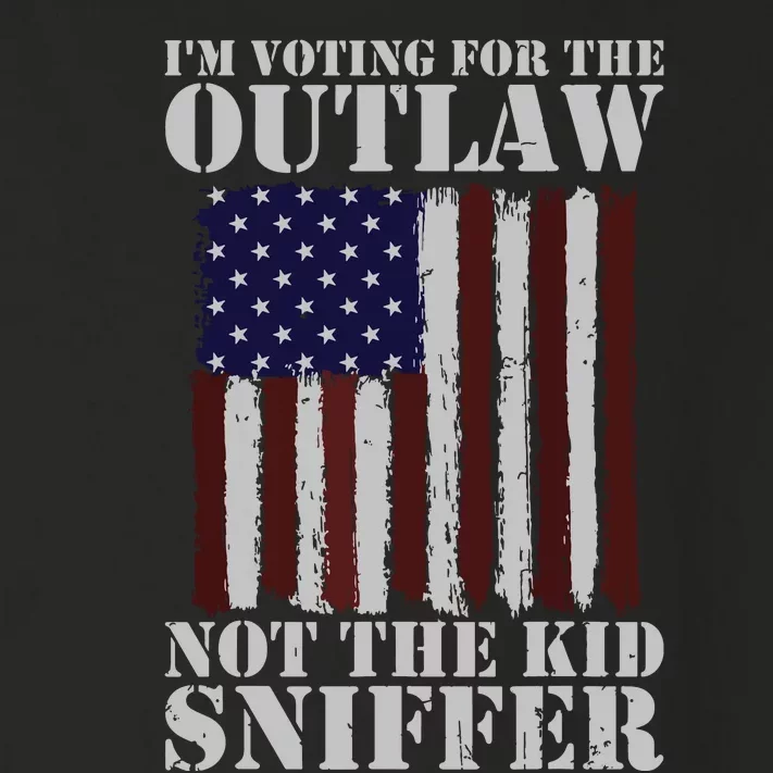 Im Voting For The Outlaw Not The Sniffer July 4th Flag Toddler Long Sleeve Shirt