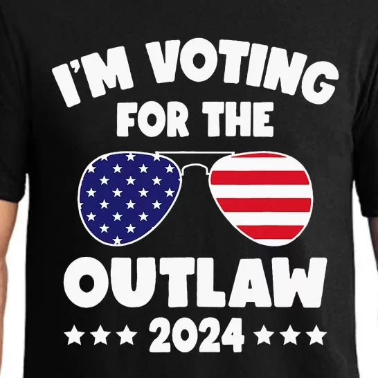 Im Voting For The Outlaw Protrump Supporters 2024 Pajama Set