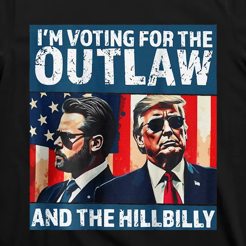 IM Voting For The Outlaw And The Hillbilly 2024 On Back T-Shirt