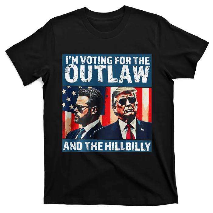 IM Voting For The Outlaw And The Hillbilly 2024 On Back T-Shirt