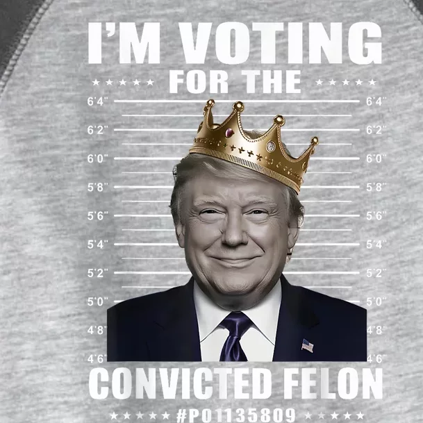 IM Voting For The Convicted Felon 2024 Toddler Fine Jersey T-Shirt