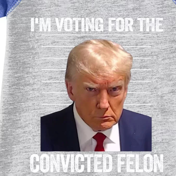 IM Voting For The Convicted Felon Funny Pro Trump 2024 Still Vote For Trump Infant Baby Jersey Bodysuit